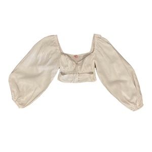 White crop top